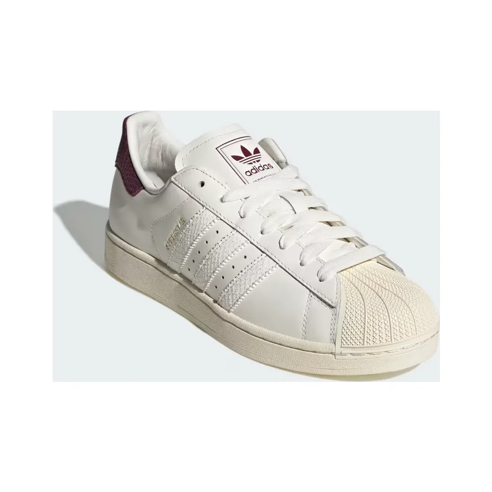 adidas Superstar II “Core White / Maroon / Cream White” (LB5475)