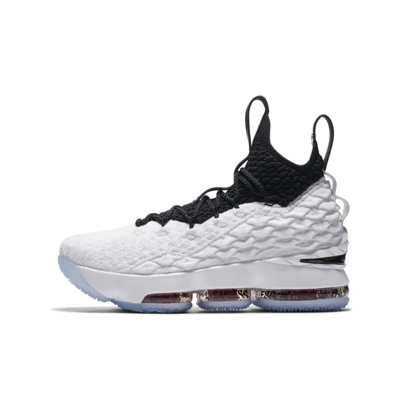 Nike LeBron 15 Graffiti (GS) White/Black (AQ6176-100)