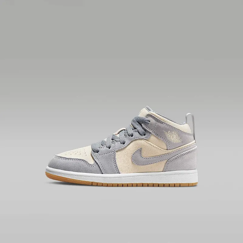 Jordan 1 Mid SE Coconut Milk Particle Grey (PS) (DN4345-100)