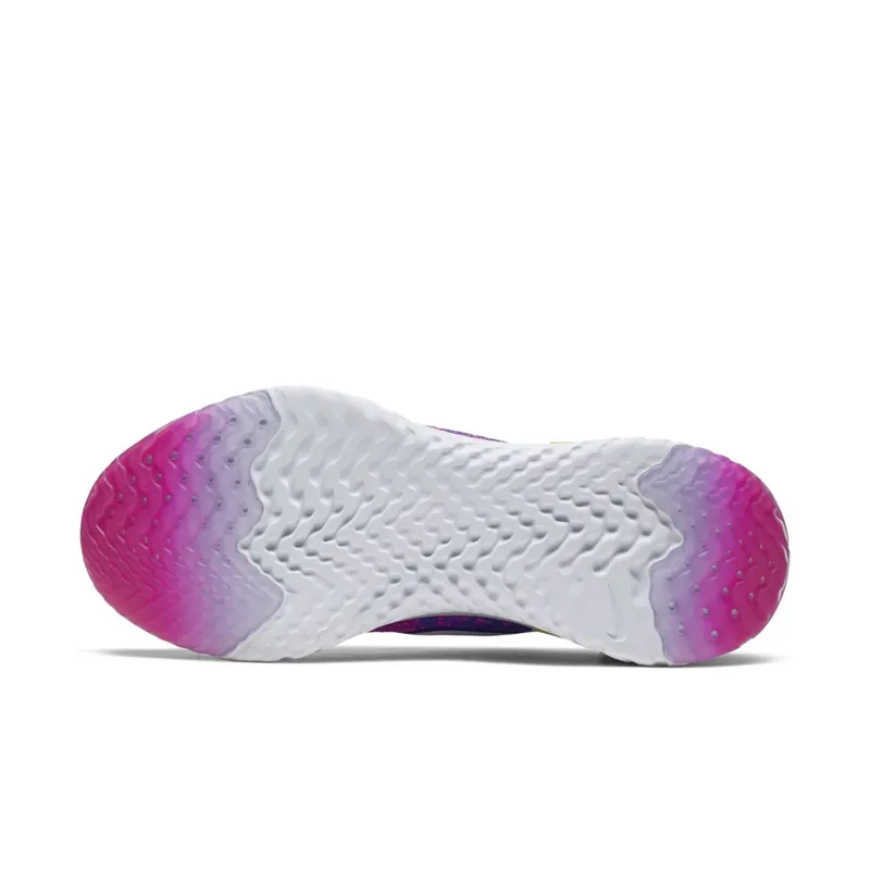 Nike  Epic React Flyknit 2 Laser Fuchsia White (W) Laser Fuchsia/Yellow Pulse-White (CK0821-600)