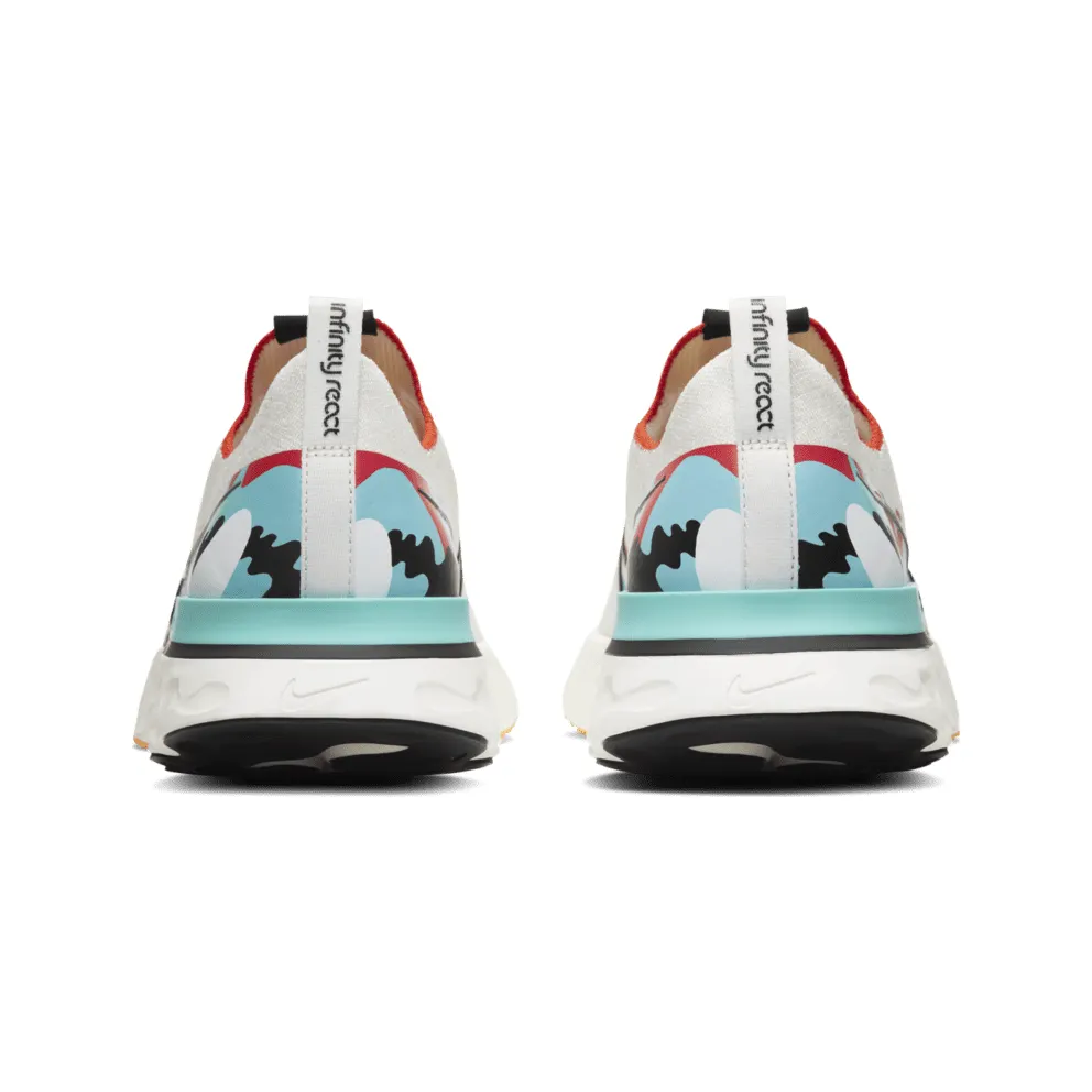 Nike React Infinity Run Flyknit A.I.R Sail Sail/Track Red-Laser Orange-Black (CV9312-100)