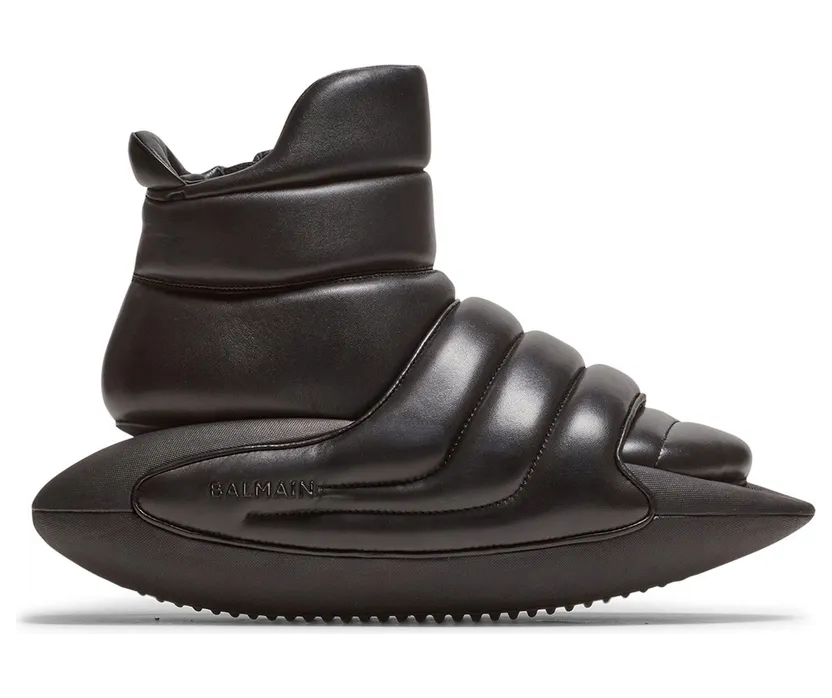Balmain B-IT Mules High-Top Black (YM0VH315LPNX)