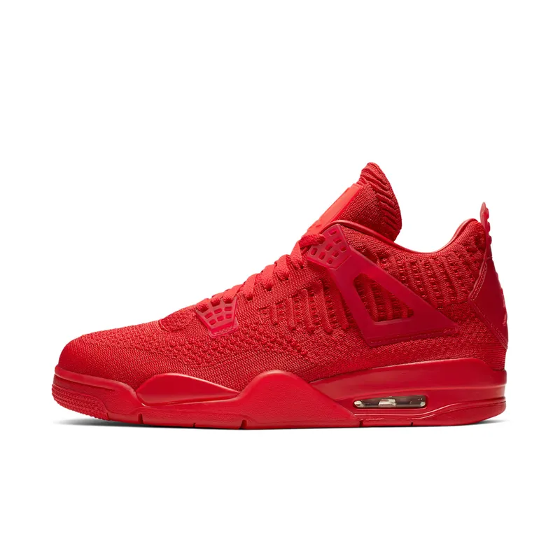 Jordan 4 Retro Flyknit Red University Red/Black-University Red (AQ3559-600)