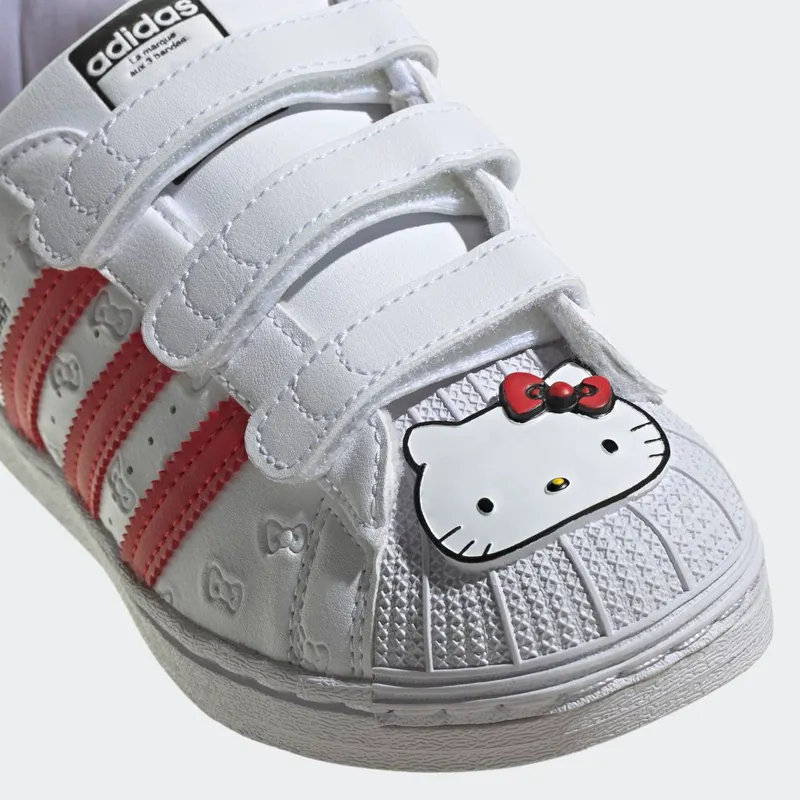 Adidas Hello Kitty Superstar Cloud White / Vivid Red / Core Black (GV8865)