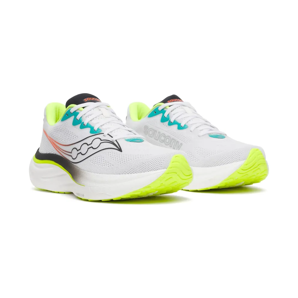 SAUCONY Ride 19 “White / Citron” (S101566-1036)