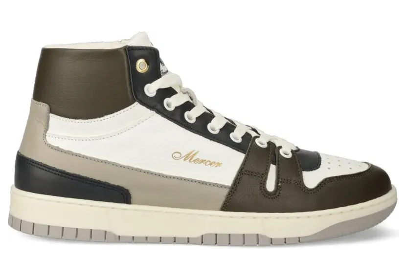 The Mercer Brand High-Top-Sneakers aus Leder “White” (ME233014677)