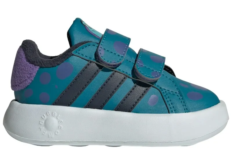 adidas Grand Court 2.0 Disney Sulley Active Teal Legend Ink Purple Rush (IF4057)