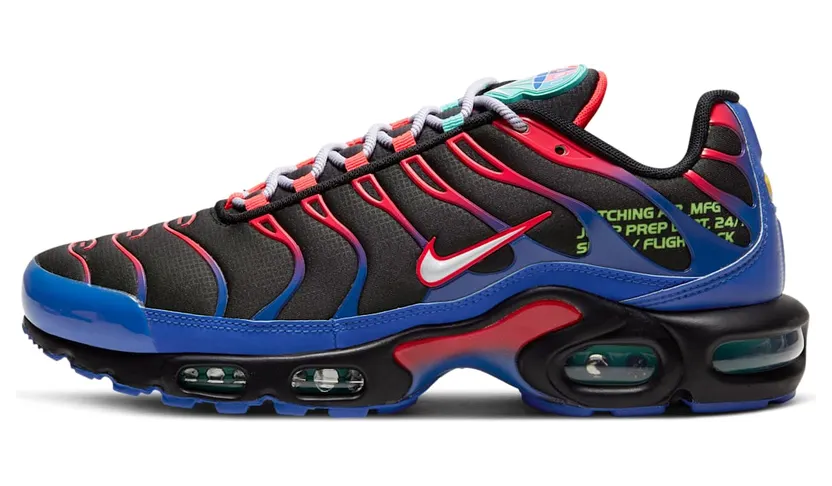 Nike Air Max Plus ‘Parachute’ Black/White/Laser Crimson/Hyper Royal (CV7541-001)