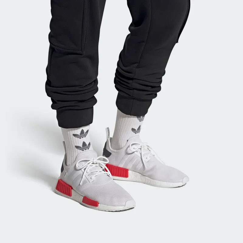 Adidas NMD_R1 Cloud White / Cloud White / Vivid Red (GX9527)