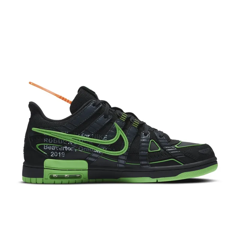 Nike Air Rubber Dunk Off-White Green Strike Black/White-Green Strike (CU6015-001)