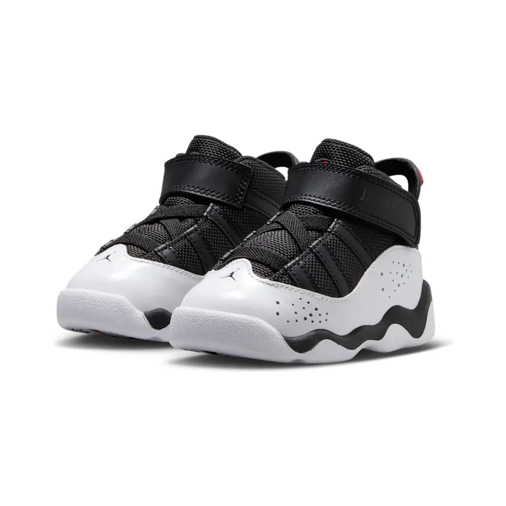 AIR Jordan RETRO 6 RINGS TD “Black White University Red” (323420-067)