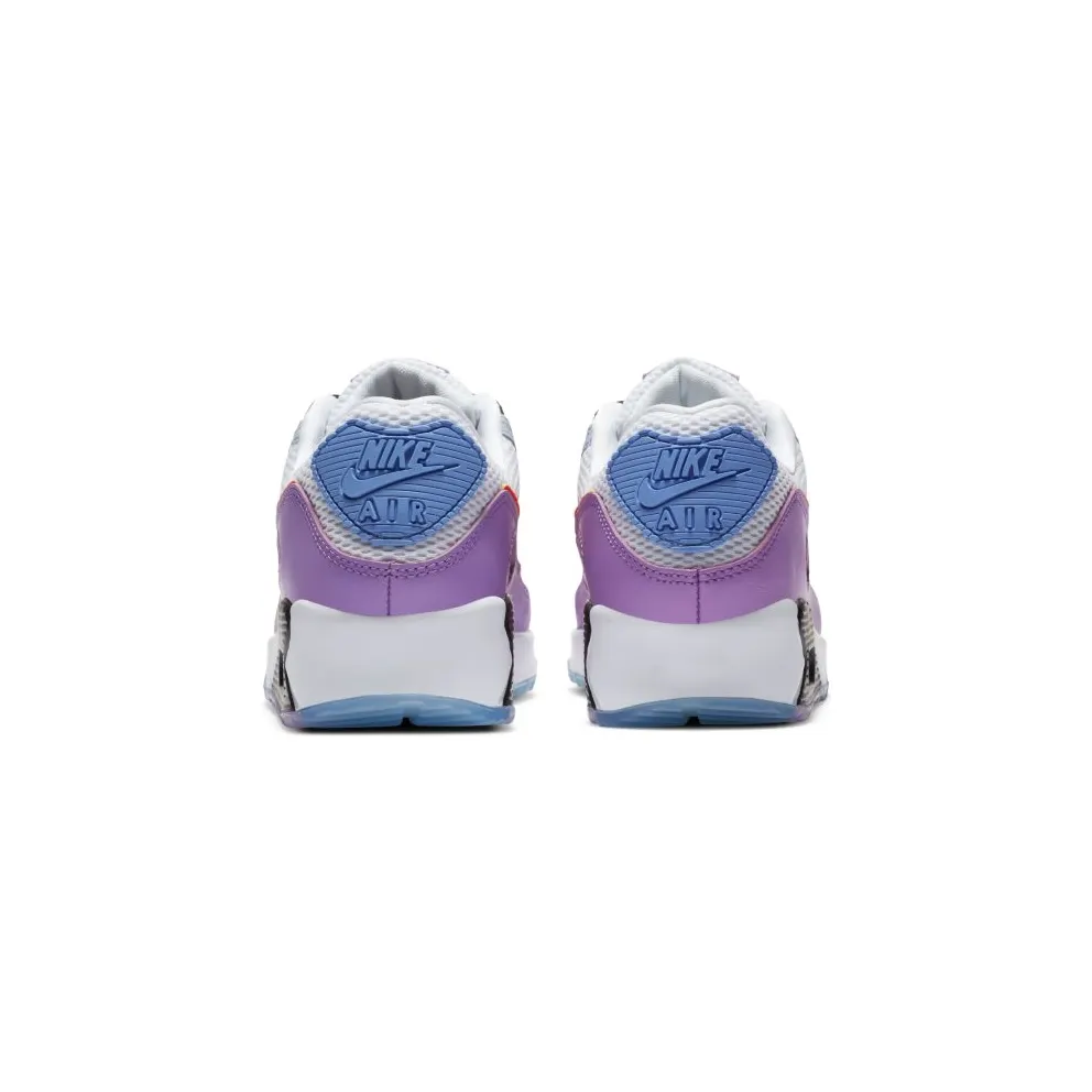 Nike Air Max 90 Carnival (W) White/Hyper Crimson-Violet Star (CW6029-100)