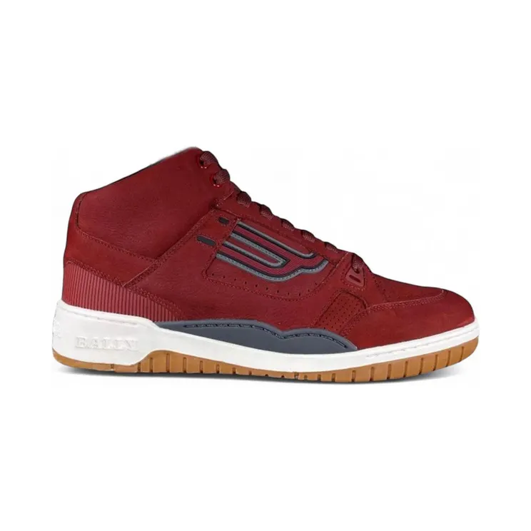 Bally King High Top Burgundy Grey Gum (6228495)
