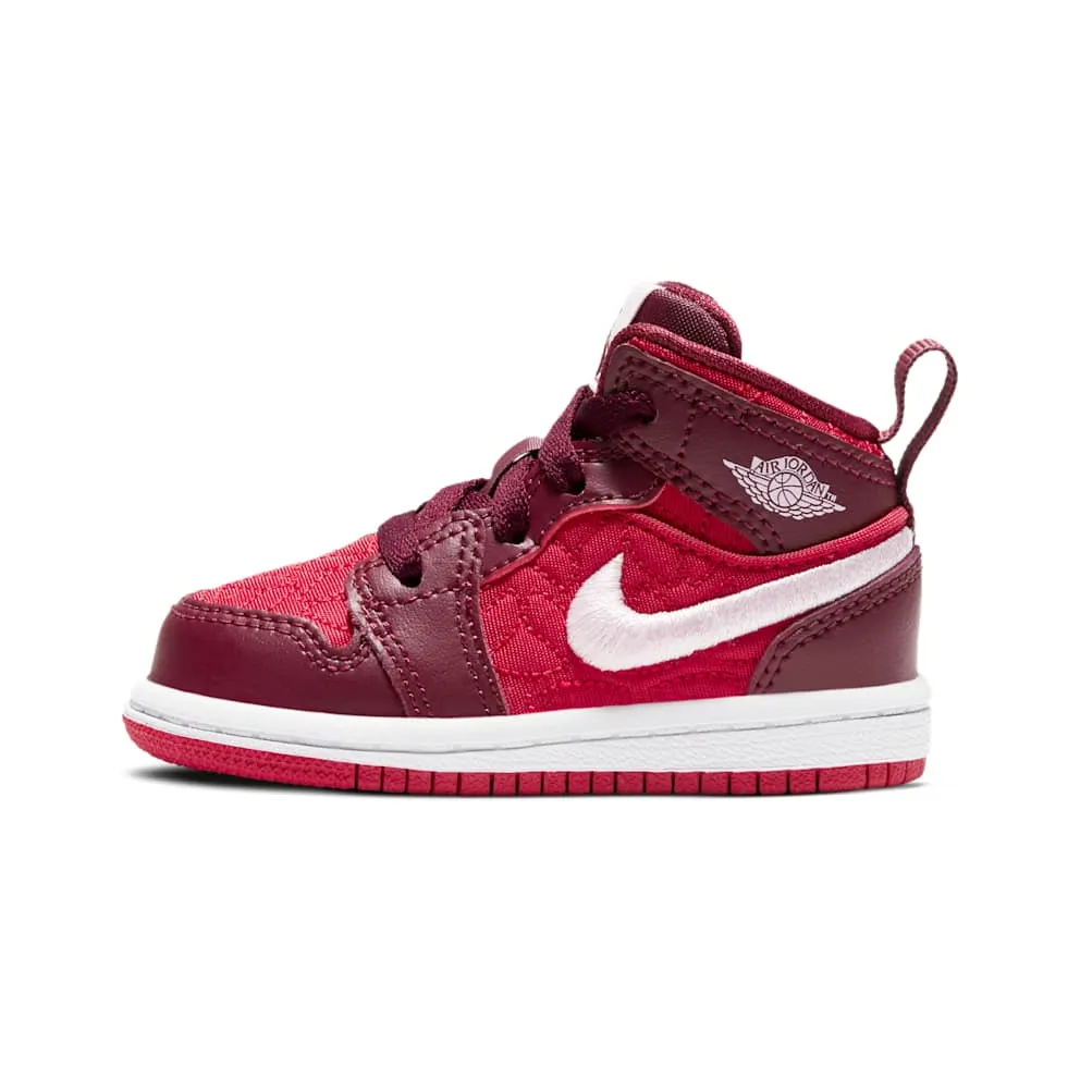 Jordan 1 Mid Red Quilt (TD) (AV5172-600)