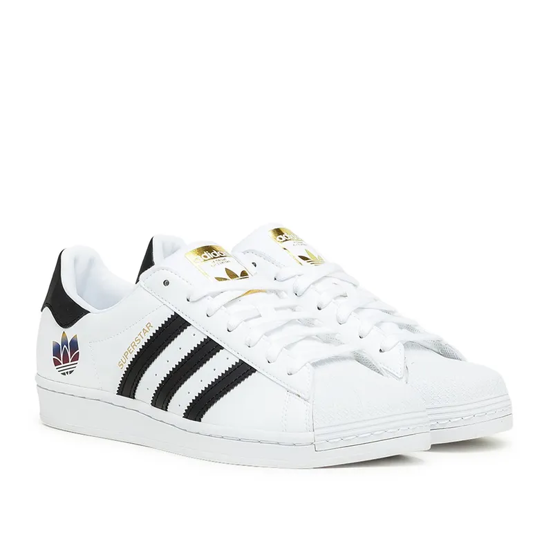 adidas Superstar Trefoil White Black (W) Cloud White/Core Black/Gold Metallic (FX8543)