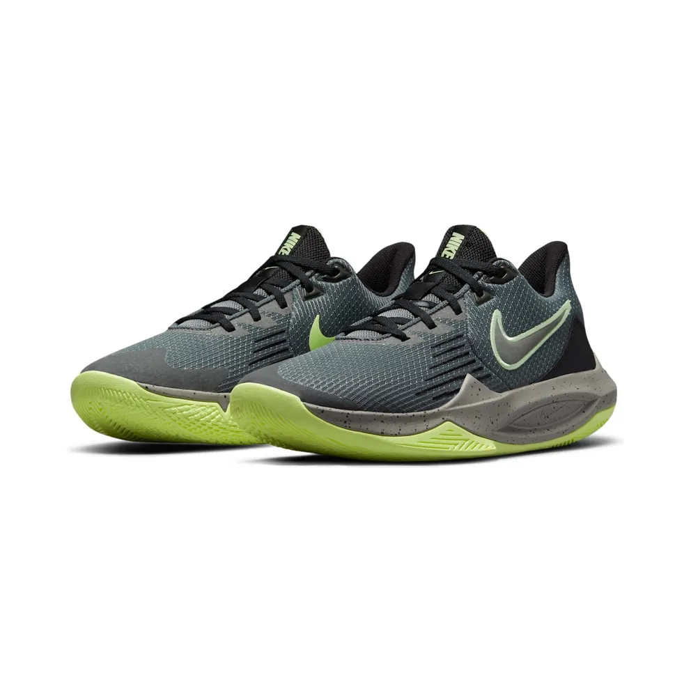 Nike Precision 5 “Iron Grey / Black / Barely Volt / Dust” (CW3403-001)