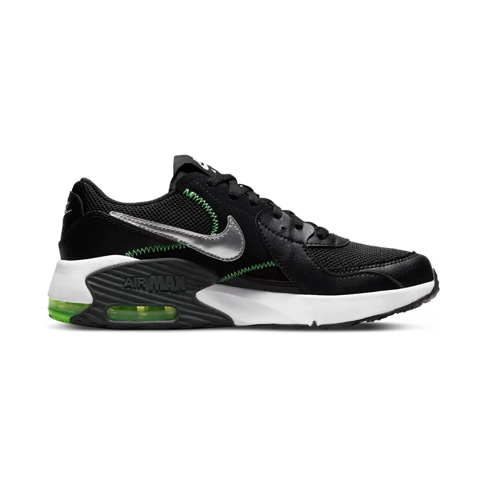 Nike Air Max Excee “Black / Dark Smoke Grey / Green Strike / Chrome” (CD6894-015)