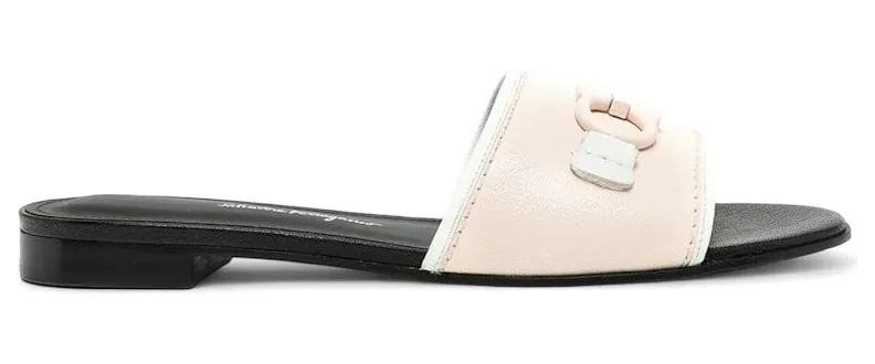 Ferragamo Rhodes Gancini-Logo Sandals Pink (01R221750849)
