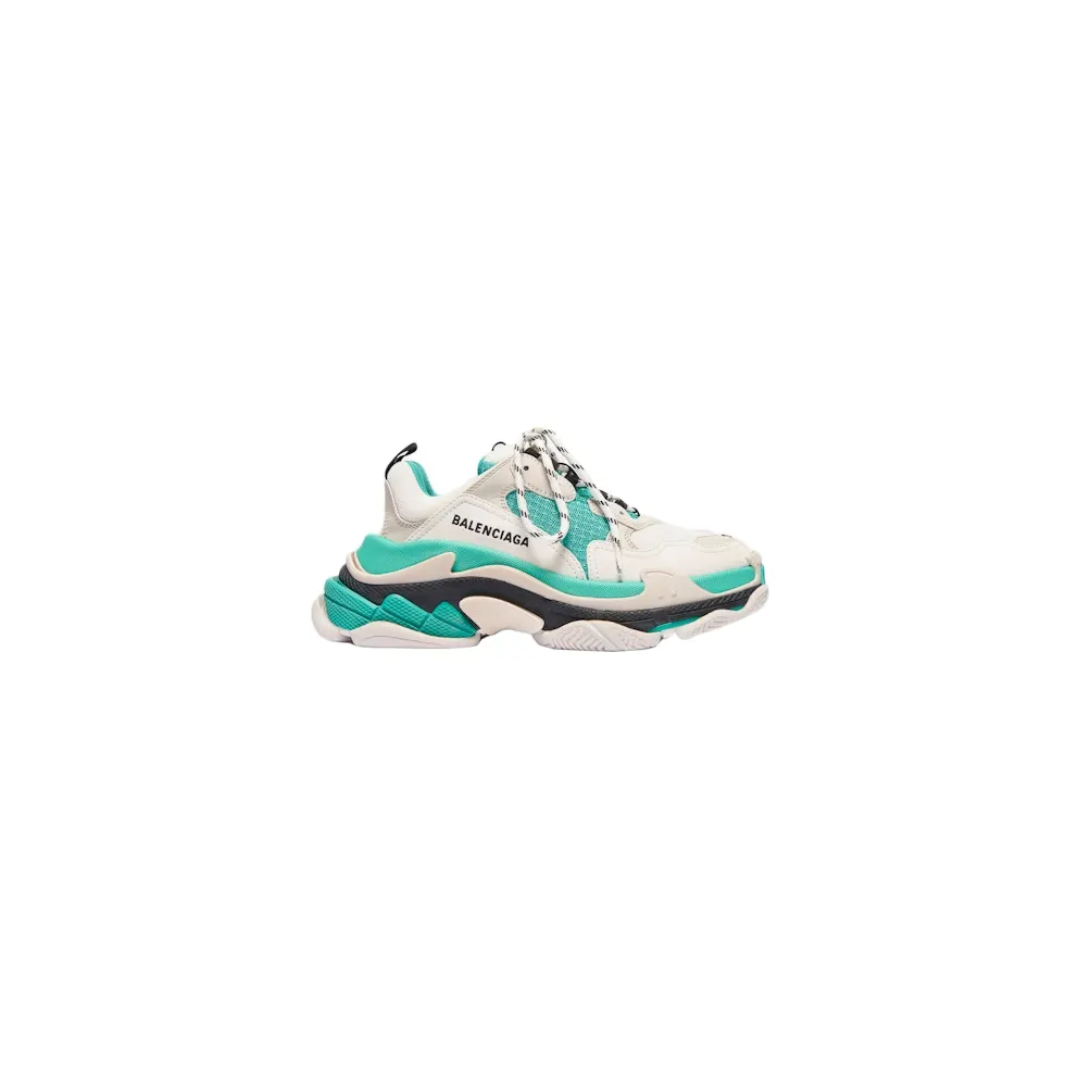 Balencaiga Triple S White Grey Turquoise (W)