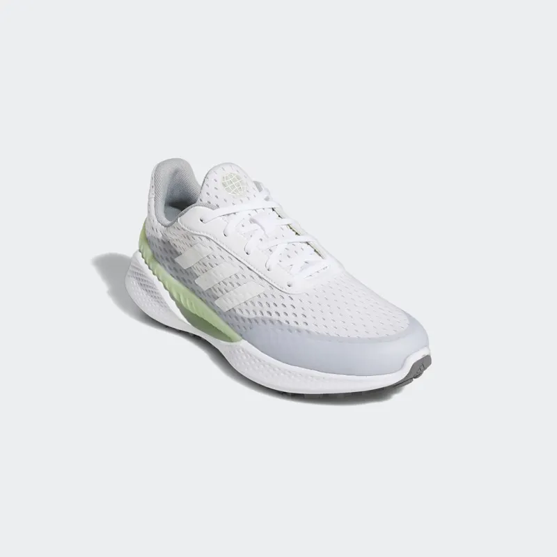 Adidas Women's Summervent Recycled Polyester Spikeless Golf Shoes Cloud White / Cloud White / Almost Lime (GZ3281)
