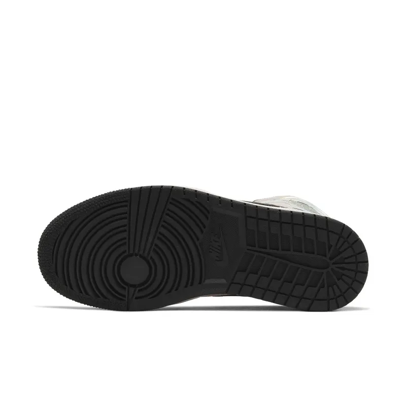 Jordan 1 Mid Dirty Powder Iridescent (W) Beige/Black (BQ6472-602)