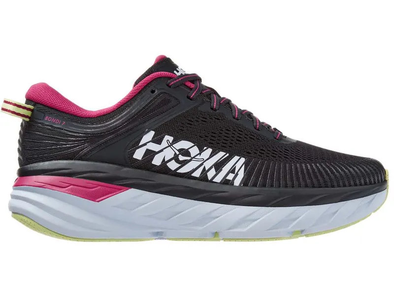 Hoka One One Bondi 7 Blue Graphite Festival Fuchsia (W) (1110519-BGFF)