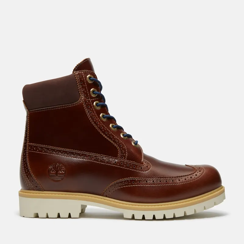 Timberland 6 Premium Brogue Boot Medium Brown Wingtip (TB0A2A8V-EM4)