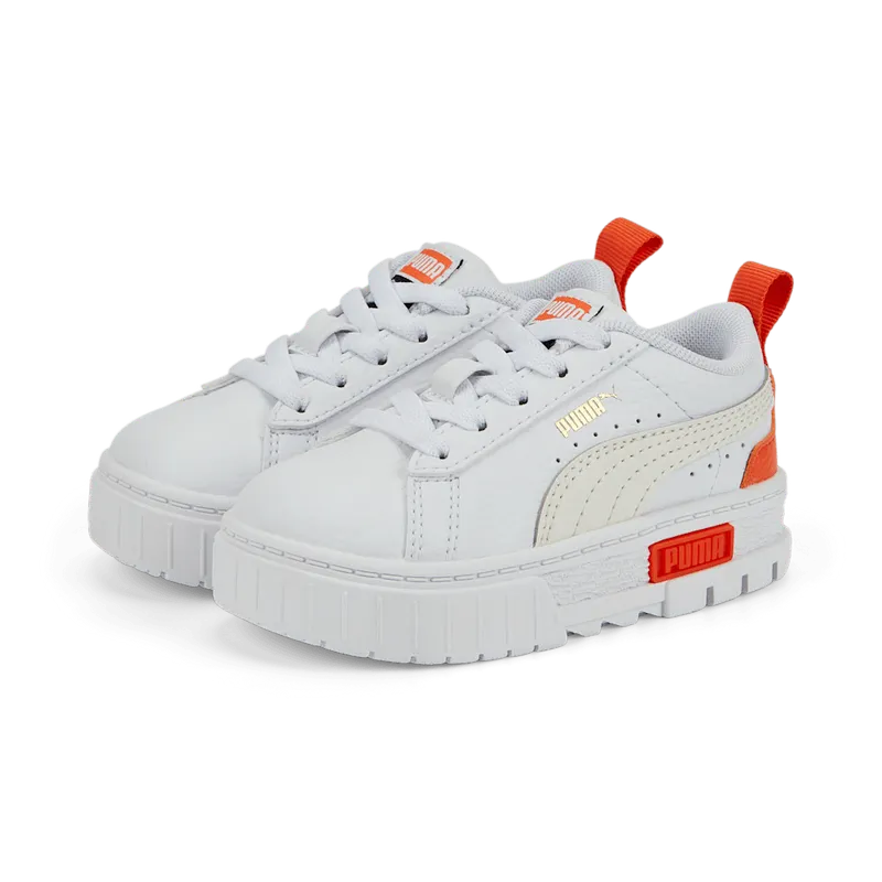 PUMA Mayze Lth Alternative Closure Babies’ White/Vaporous Gray (385686-06)