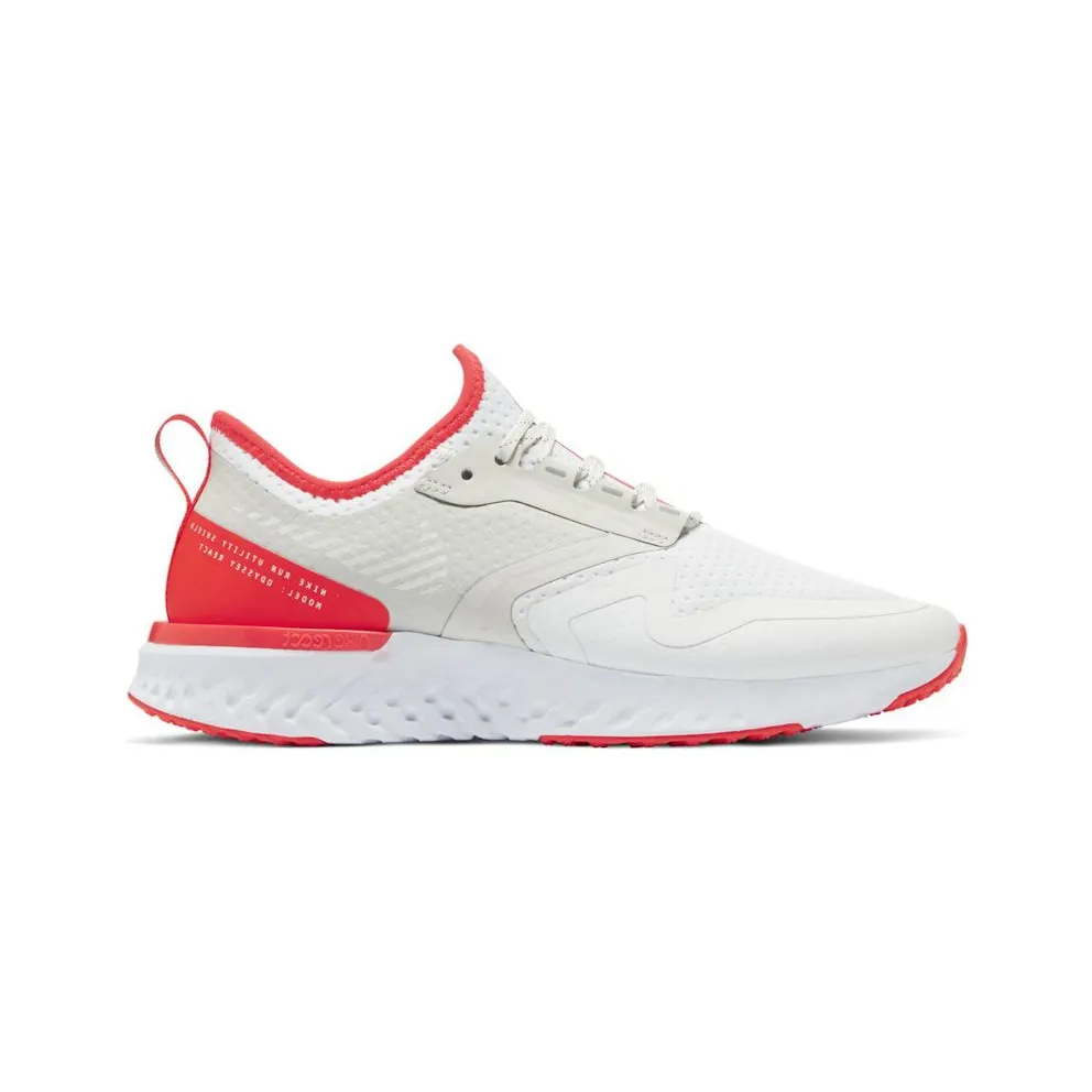 Nike Odyssey React 2 Shield White Laser Crimson (BQ1672-100)