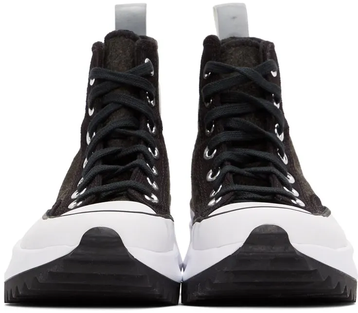 Converse Run Star Hike High ‘Black Ice – Black Silver’ Black/Silver/White (169437C)