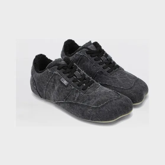 Maison Margiela Anatomic Washed Cotton Canvas Sneakers Black (SH1WS0024P7602T8013)