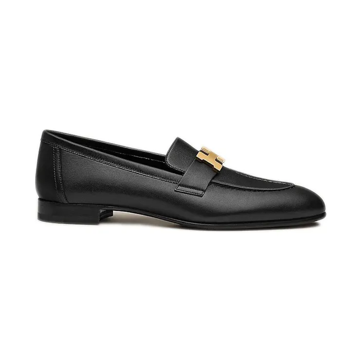 Hermes Paris Loafer Noir Goatskin Leather (H182182Z 04345)