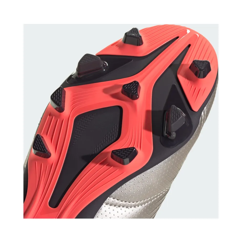 adidas Predator Club Multi-Ground Platinum Metallic Aurora Black Turbo (IF6341)