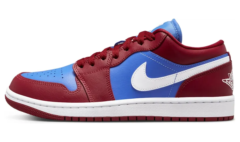 Jordan 1 Low Pomegranate Medium Blue (W) (DC0774-604)
