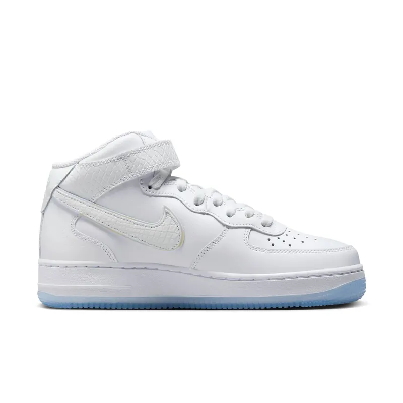 Nike Air Force 1 Mid White Snakeskin Ice (FN4274-100)