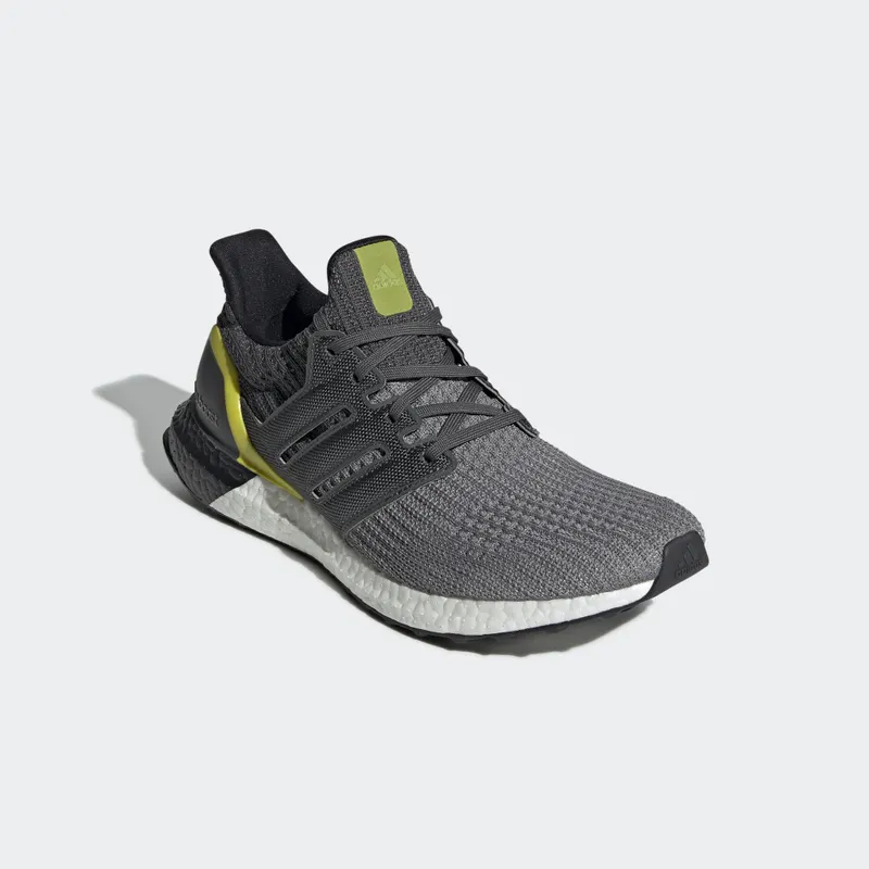 adidas Ultra Boost 4.0 Grey Black Yellow Grey Three/Grey Six/Core Black (G54003)