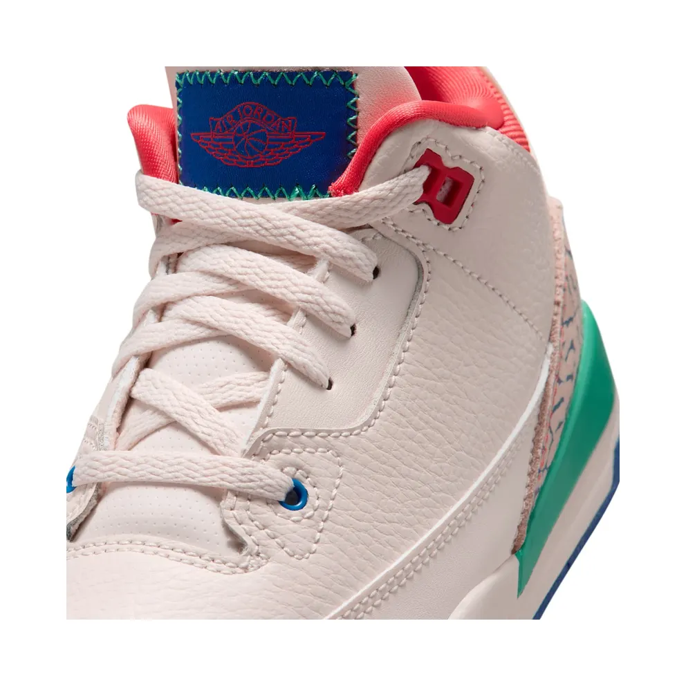 Air Jordan Three Chalk / Track Red / True Blue (IO2074-100)