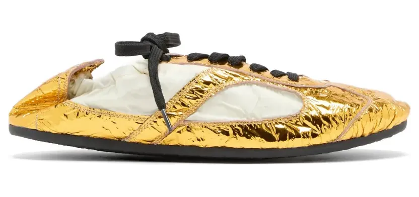 Proenza Schouler in Knitteroptik mit Schnürung “Gold” (SH261117X018FR)