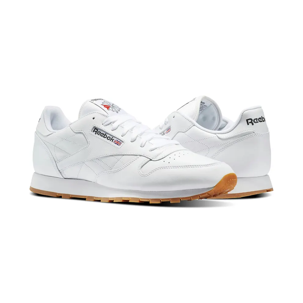 Reebok Classic Leather White White/Gum (Other Brands Reebok)