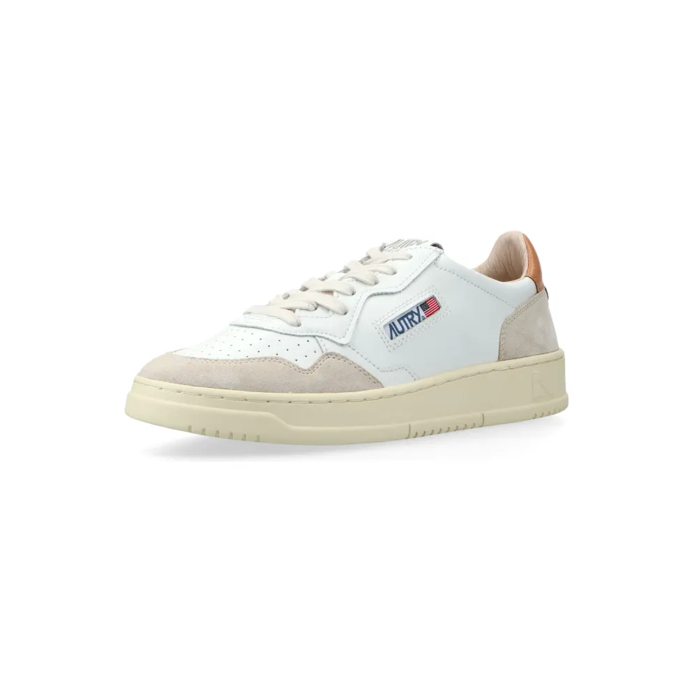 Autry Medalist Low W (leat / suede white / sandstorm) – AULWLS76
