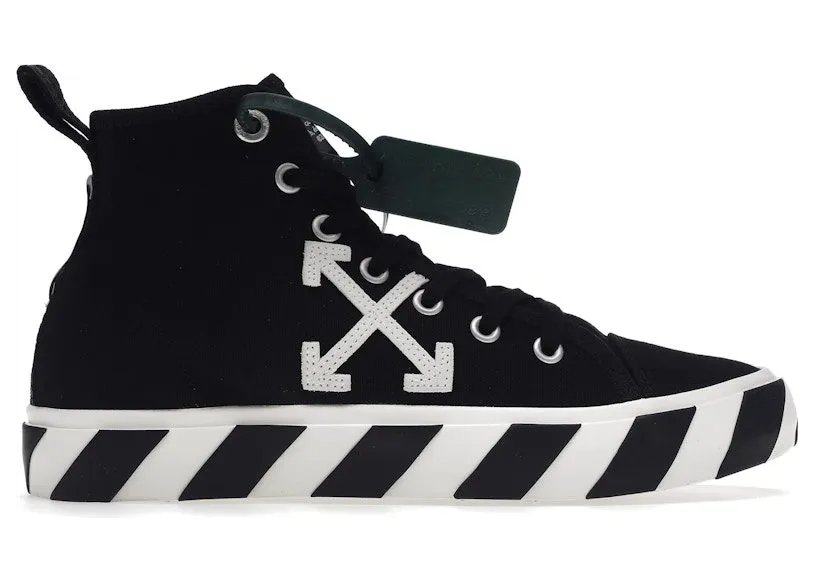 OFF-WHITE Vulc Mid Canvas Black White (OMIA119C99FAB0011001)