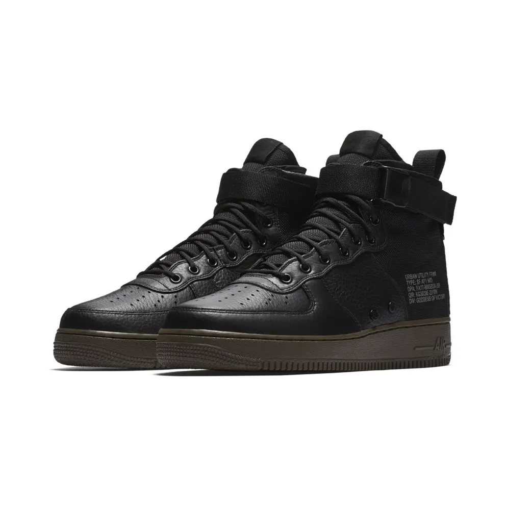 Nike SF Air Force 1 Mid Black Dark Hazel Black/Black-Dark Hazel (917753-002)