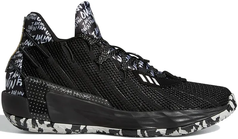 adidas Dame 7 I Am My Own Fan Core Black Core Black/Silver Metallic/Core Black (FX6615)