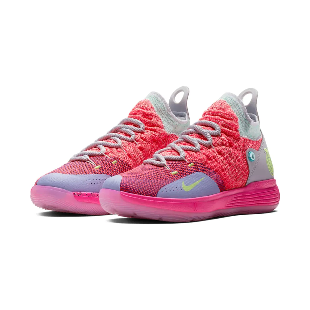 Nike KD 11 EYBL (GS) Hot Punch/Lime Blast-Pure Platinum (AH3465-600)