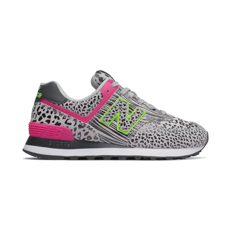 New Balance 574 Cheetah Print Black Grey (WL574ANA)