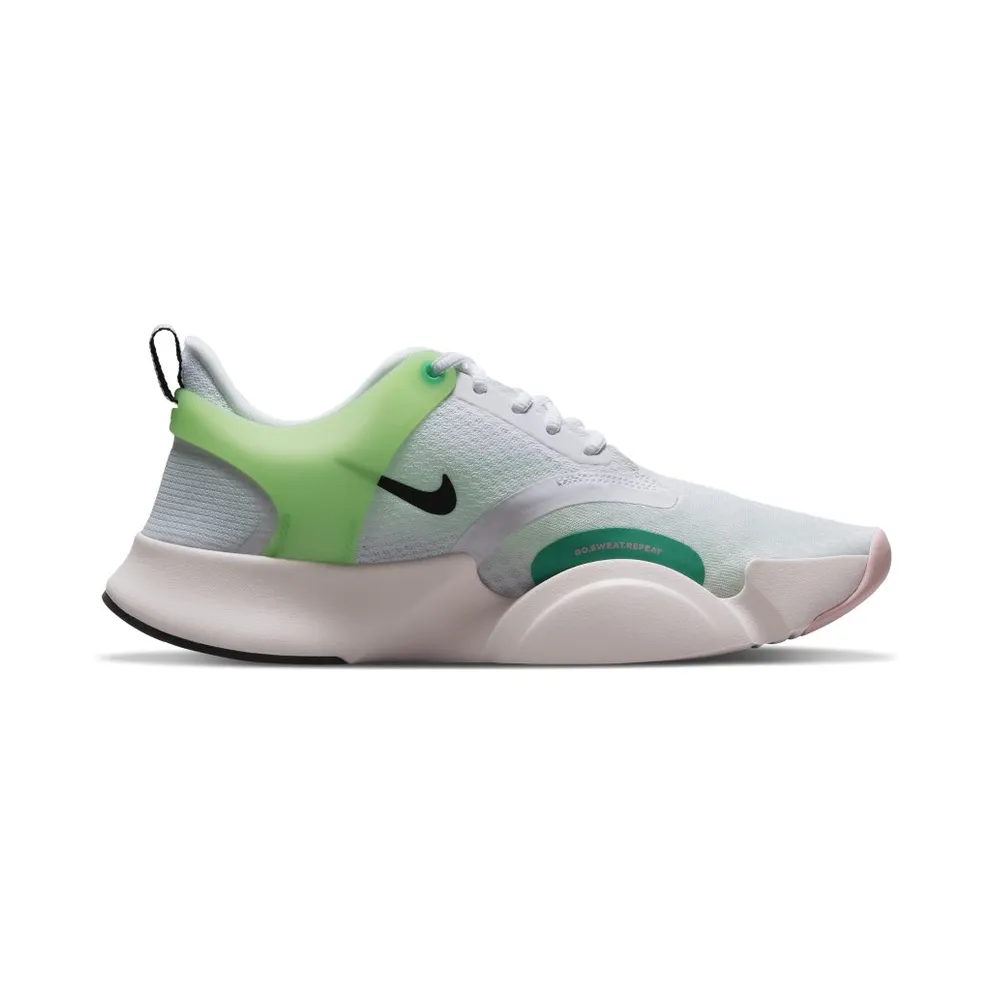 Nike SuperRep Go 2 Training Shoe “White / Green Strike / Light Soft Pink / Black” (CZ0612-136)