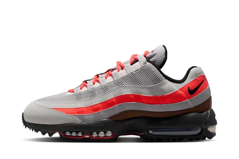 Nike Air Max 95 Golf – “Light Silver / Light Smoke Grey / Bright Crimson / Black” (HV4696-003)
