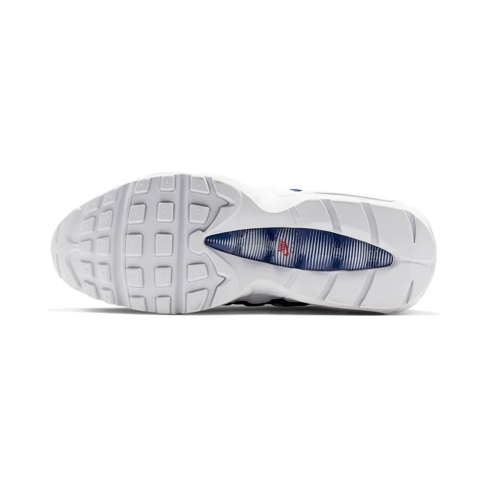 Nike Air Max 95 White Deep Royal Blue Gym Red White/Deep Royal Blue-Gym Red (CJ9926-100)