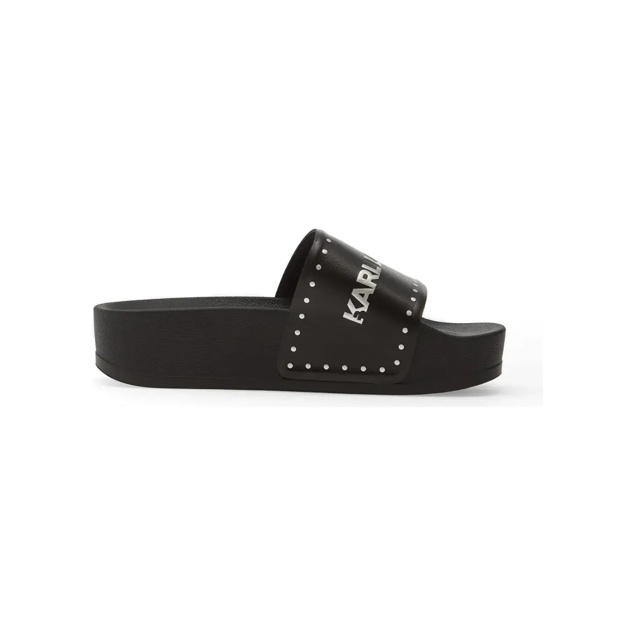 Karl Lagerfeld Pantoletten -Print “Black” (KL80826)