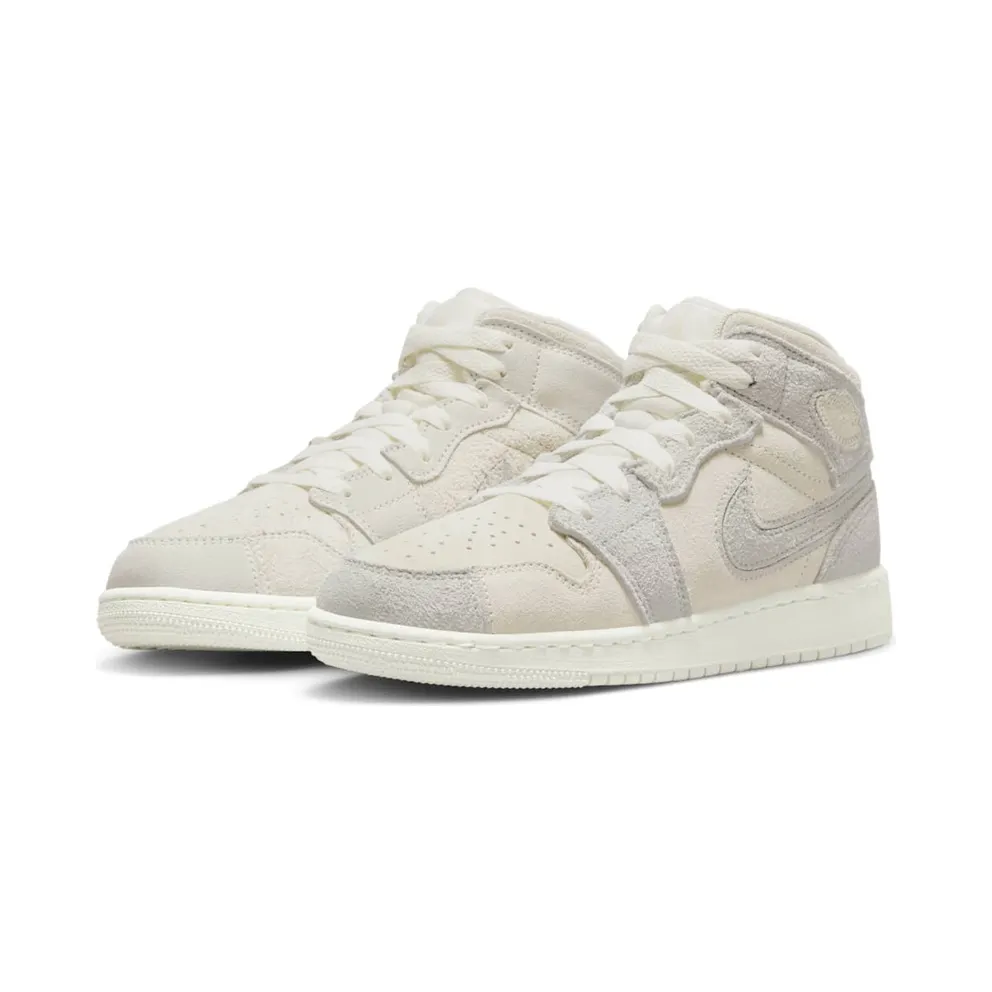 Jordan 1 Mid SE GS “Craft Pale Ivory” (FN7449-100)